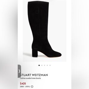 Stuart Weitzman Black Heeled Boots